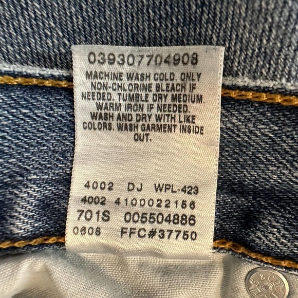 Vintage Levi’s 550 Jeans Men’s 36x32 Blue Relaxed Fit Baggy Denim 90s Distressed - Picture 5 of 14